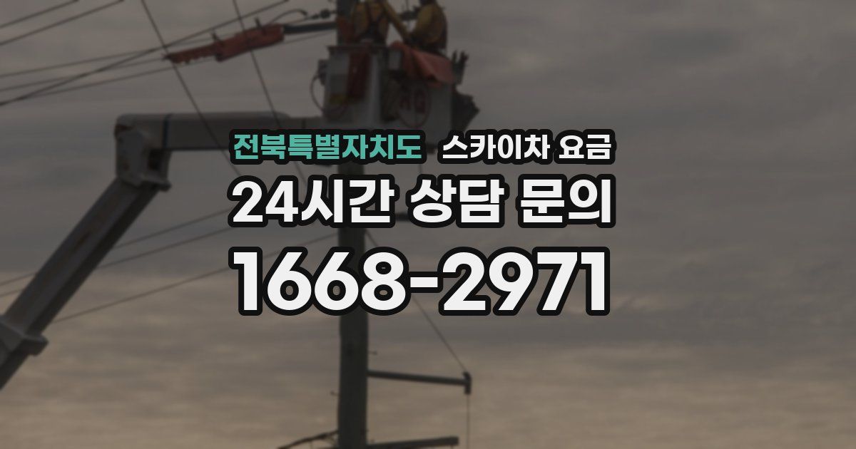 전북특별자치도 스카이차 요금