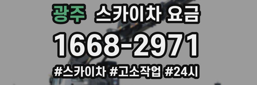 광주 스카이차 요금