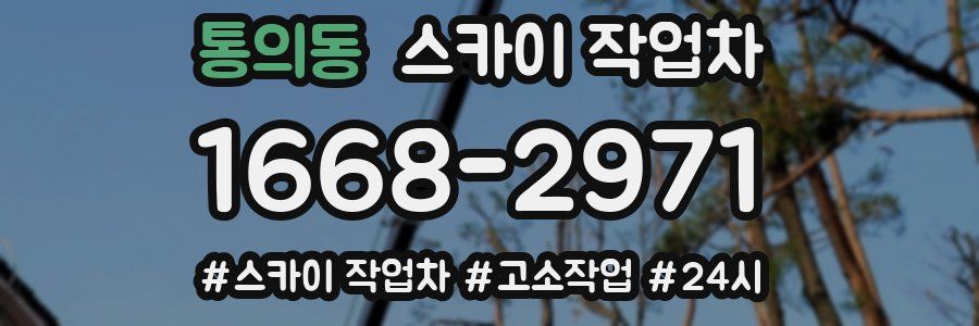 통의동 스카이 작업차