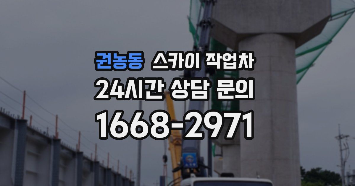 권농동 스카이 작업차