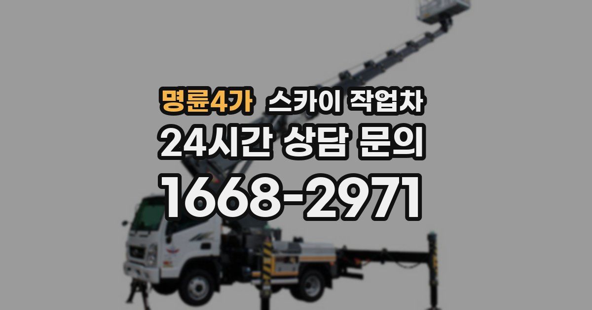 명륜4가 스카이 작업차