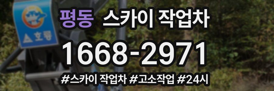 평동 스카이 작업차