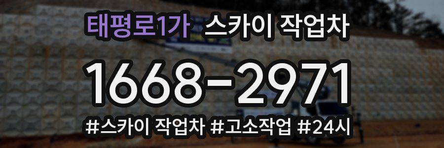 태평로1가 스카이 작업차