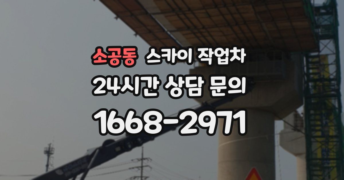 소공동 스카이 작업차