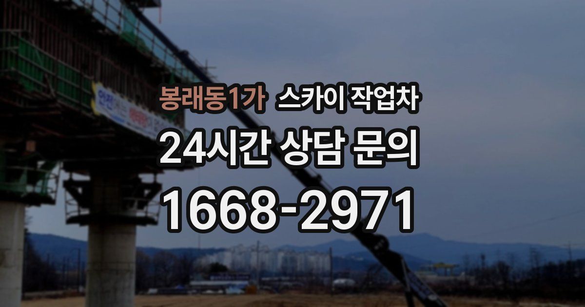 봉래동1가 스카이 작업차