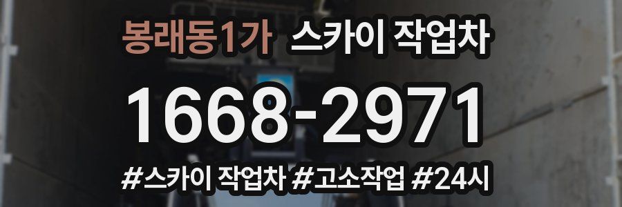 봉래동1가 스카이 작업차