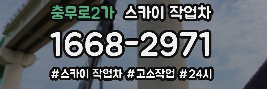충무로2가 스카이 작업차
