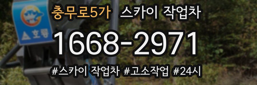 충무로5가 스카이 작업차