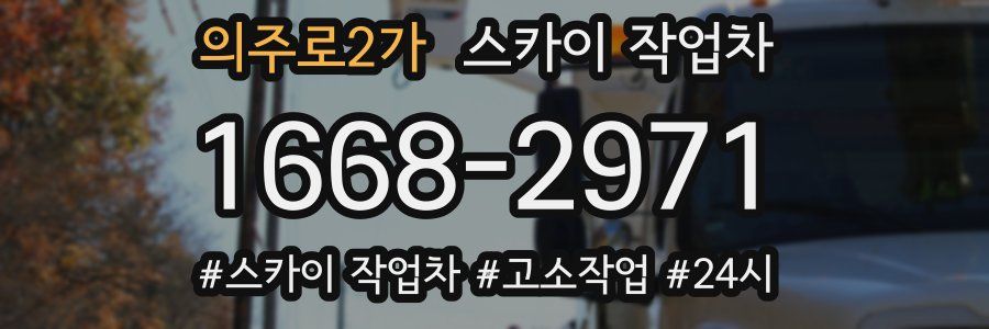 의주로2가 스카이 작업차