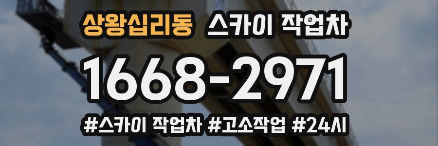 상왕십리동 스카이 작업차