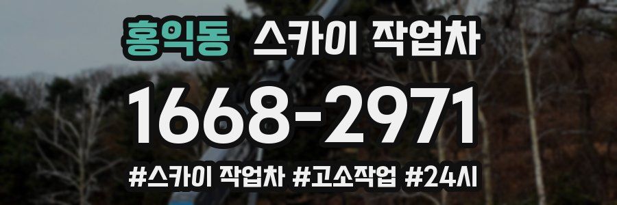 홍익동 스카이 작업차