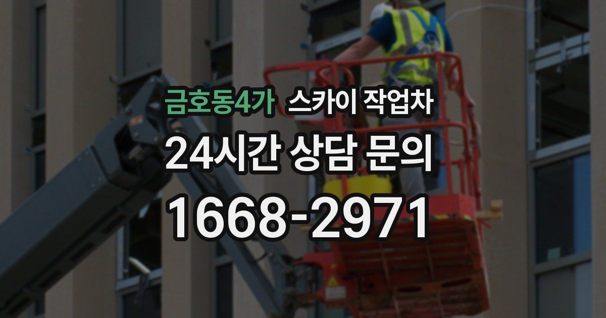 금호동4가 스카이 작업차