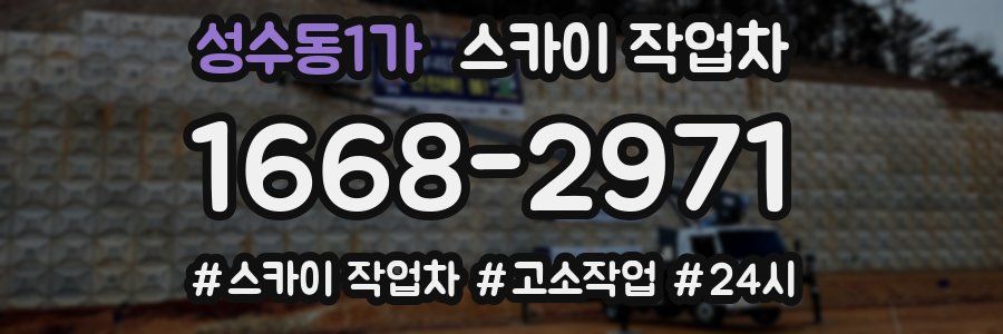 성수동1가 스카이 작업차