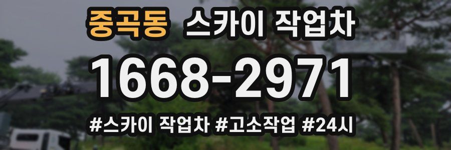 중곡동 스카이 작업차