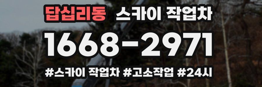 답십리동 스카이 작업차