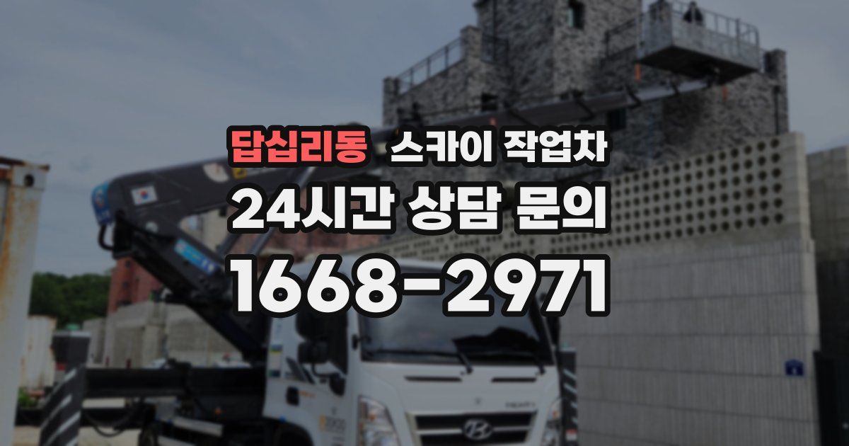 답십리동 스카이 작업차