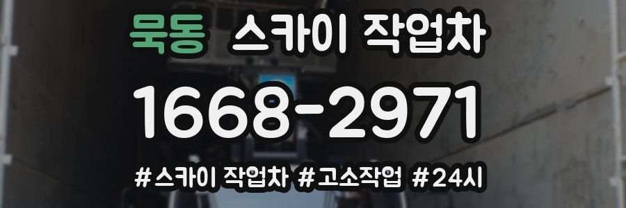 묵동 스카이 작업차