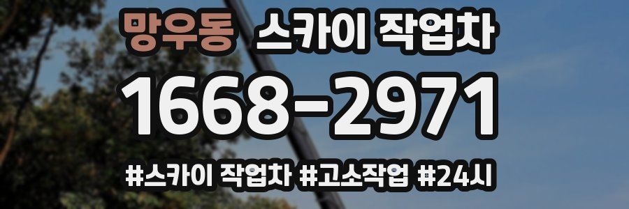 망우동 스카이 작업차