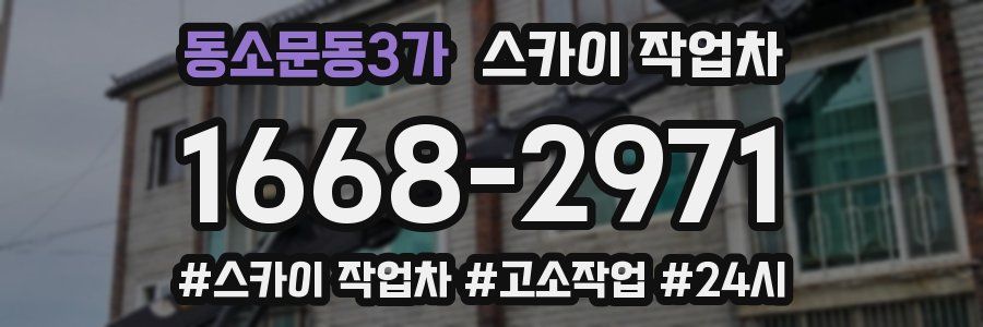 동소문동3가 스카이 작업차