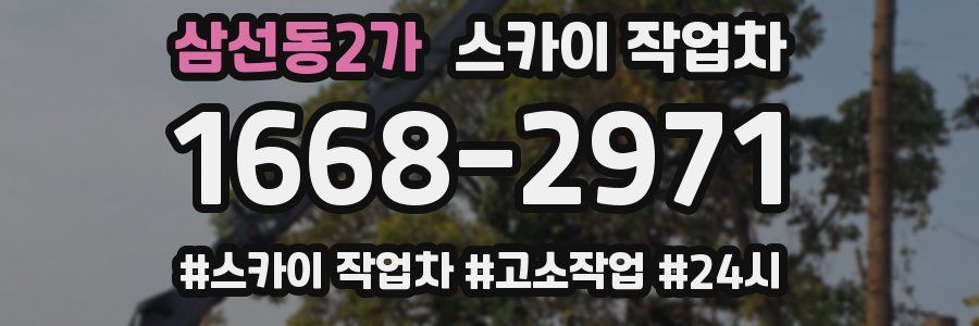 삼선동2가 스카이 작업차