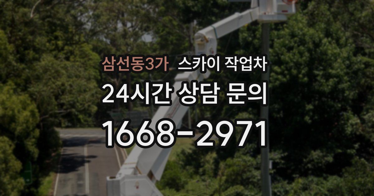 삼선동3가 스카이 작업차