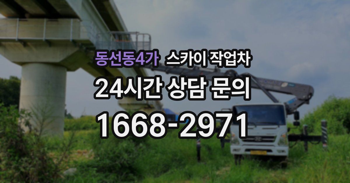 동선동4가 스카이 작업차