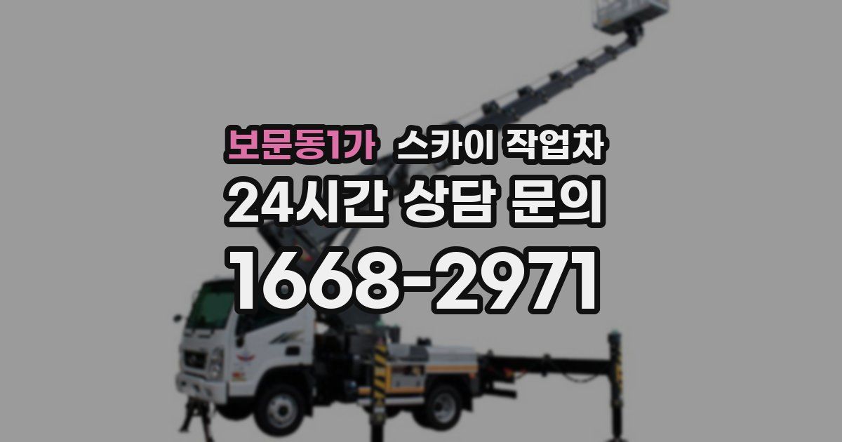 보문동1가 스카이 작업차