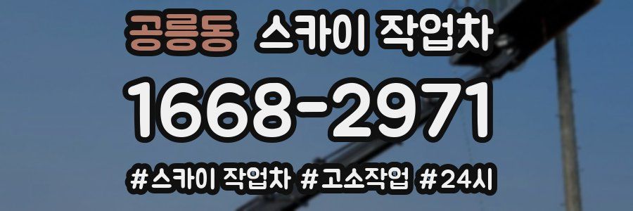 공릉동 스카이 작업차