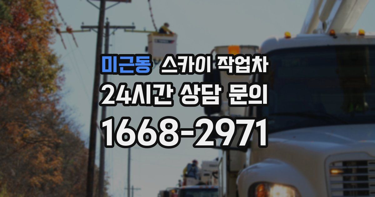 미근동 스카이 작업차