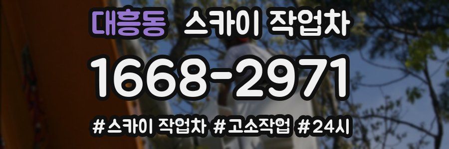 대흥동 스카이 작업차