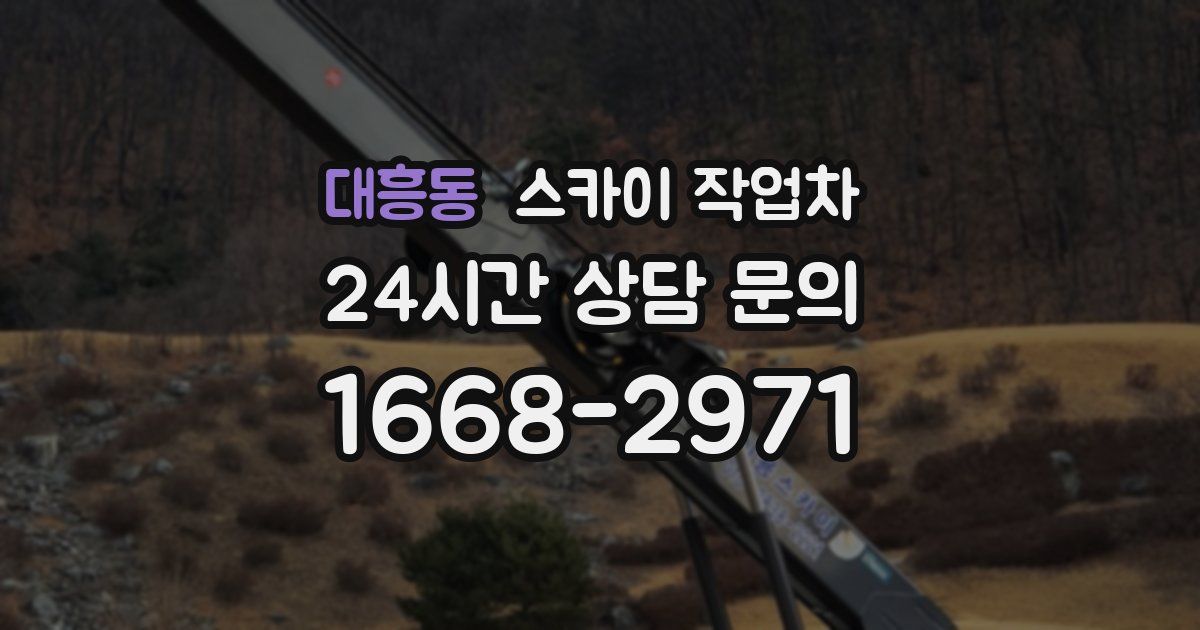 대흥동 스카이 작업차