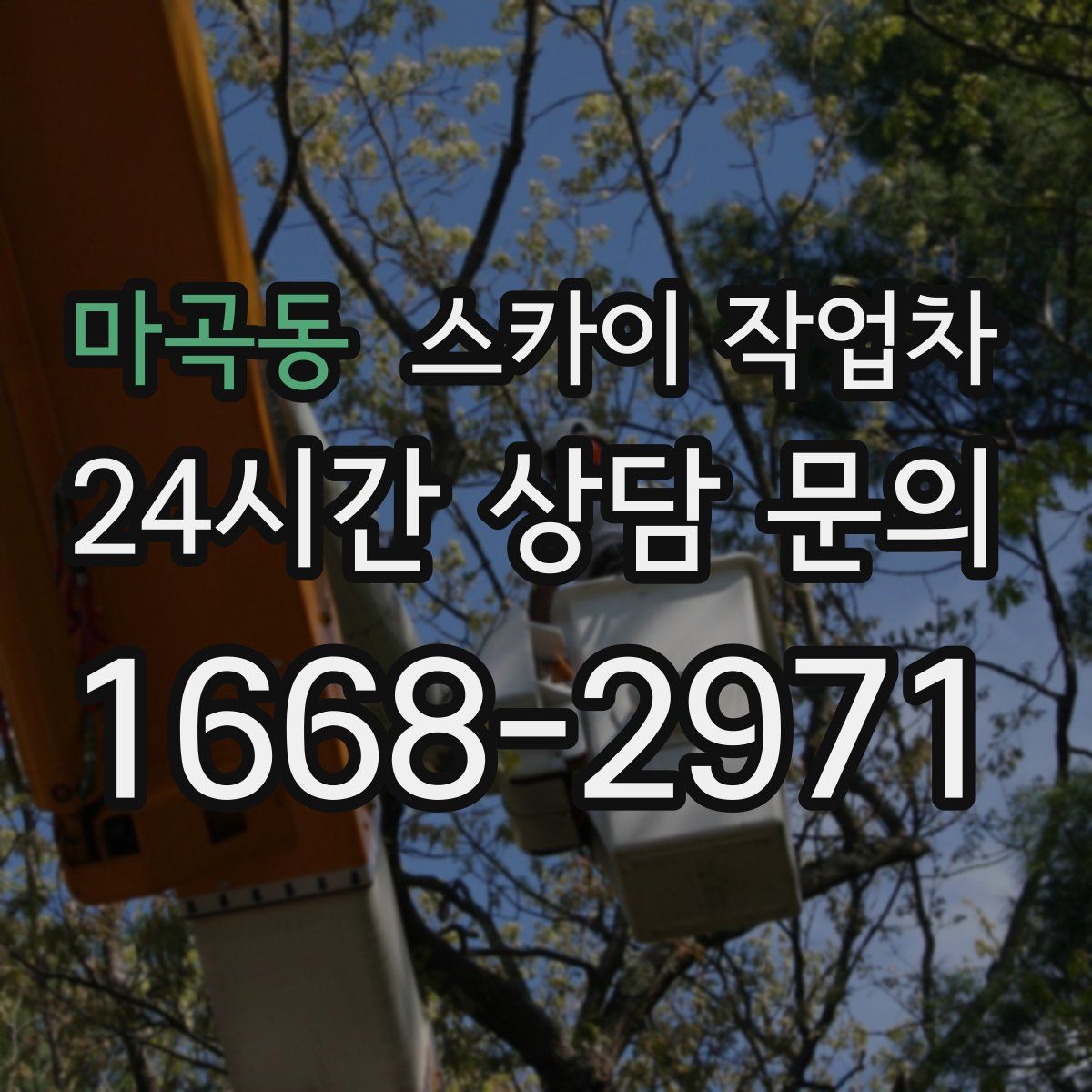 마곡동 스카이 작업차