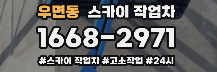 우면동 스카이 작업차