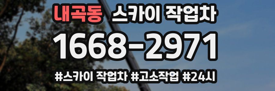 내곡동 스카이 작업차