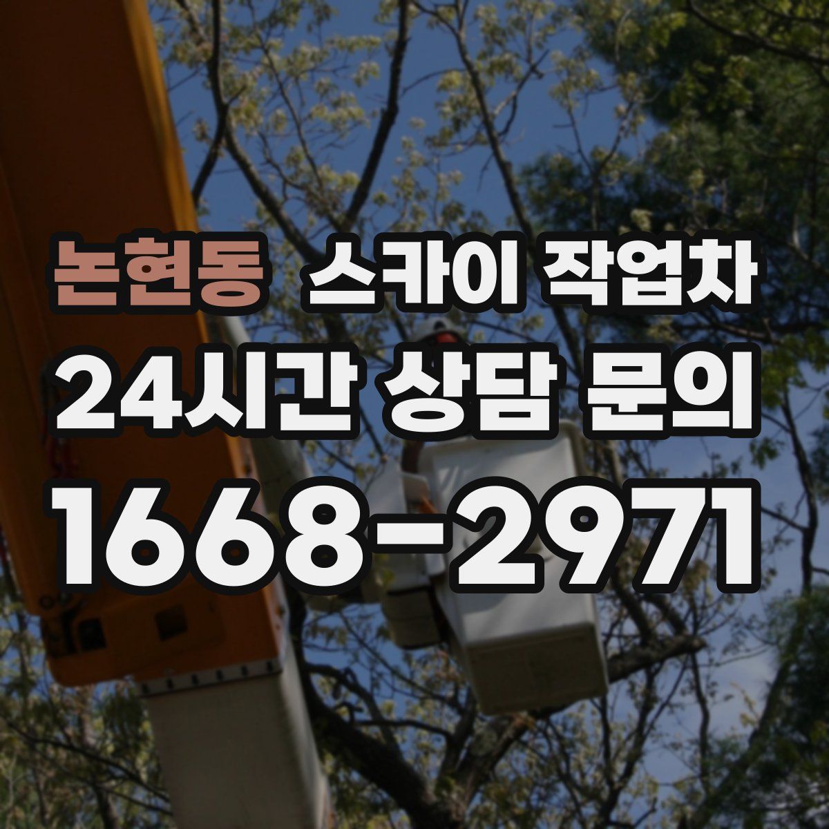 논현동 스카이 작업차