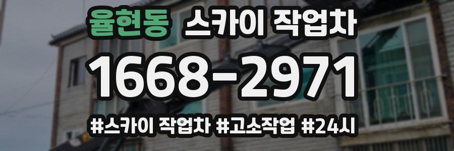 율현동 스카이 작업차