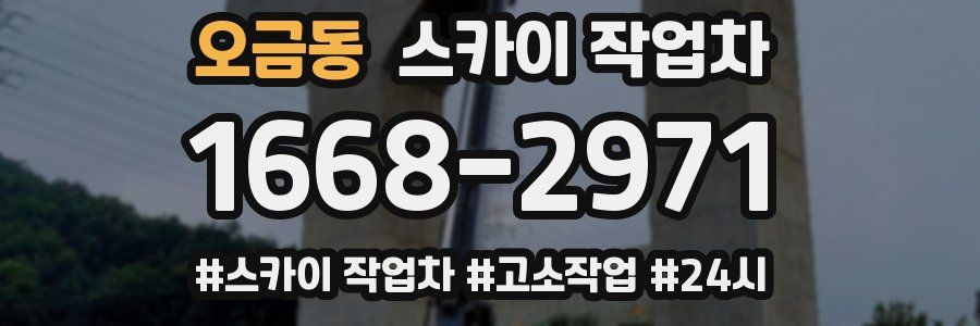 오금동 스카이 작업차