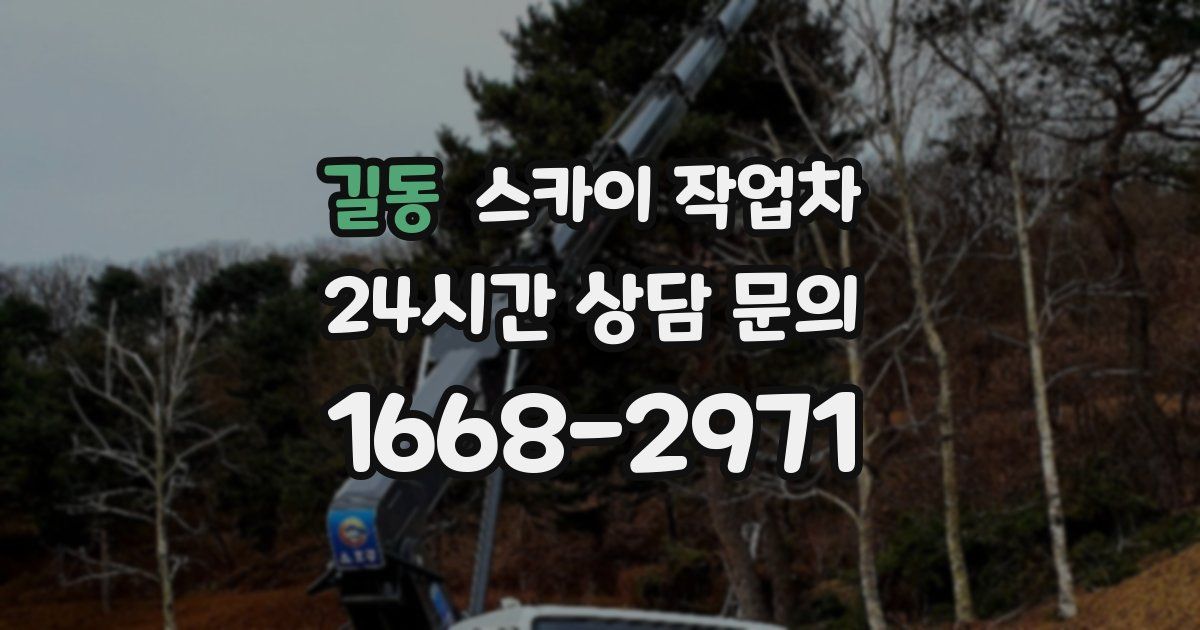 길동 스카이 작업차