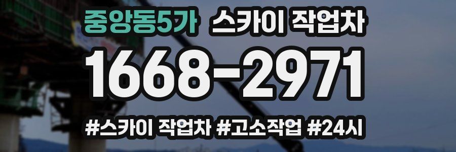 중앙동5가 스카이 작업차