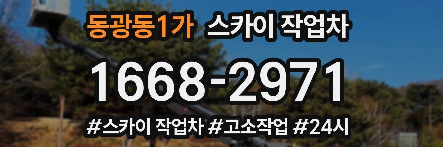 동광동1가 스카이 작업차