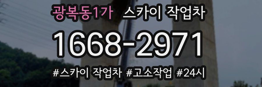 광복동1가 스카이 작업차