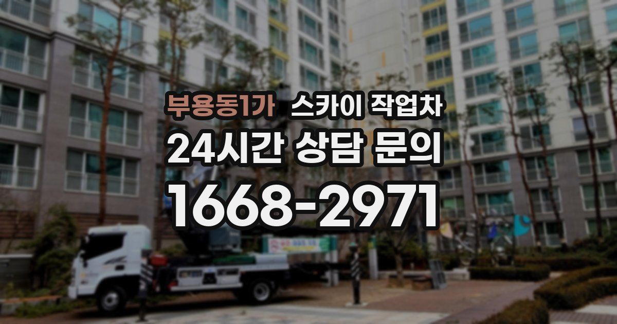 부용동1가 스카이 작업차