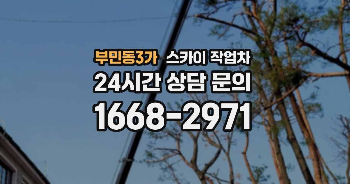 부민동3가 스카이 작업차