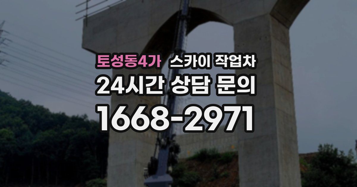 토성동4가 스카이 작업차