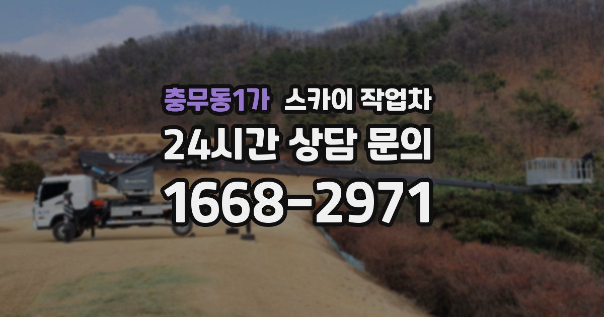 충무동1가 스카이 작업차
