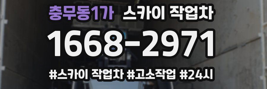 충무동1가 스카이 작업차