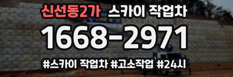 신선동2가 스카이 작업차