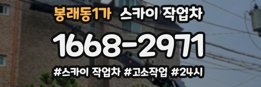 봉래동1가 스카이 작업차
