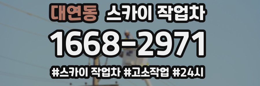 대연동 스카이 작업차