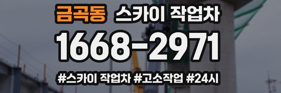 금곡동 스카이 작업차